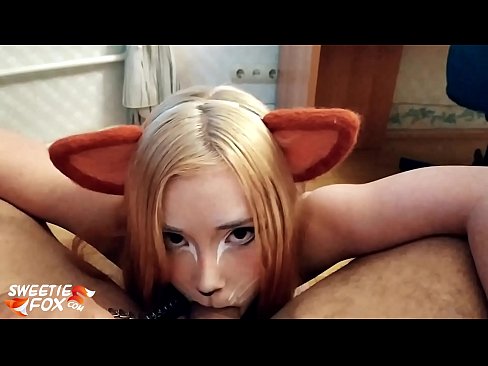 ❤️ Kitsune залгих дик, булэг нь түүний аманд ❤ Секс видео манайд ❌